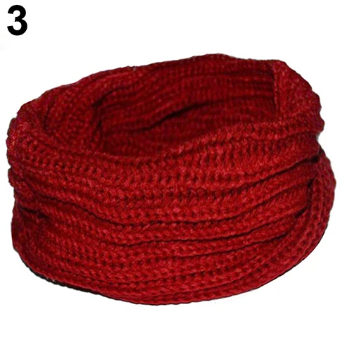 

Women's Men's Autumn Winter Fashion Cable Knitted Solid Scarf Shawl Neckerchief
