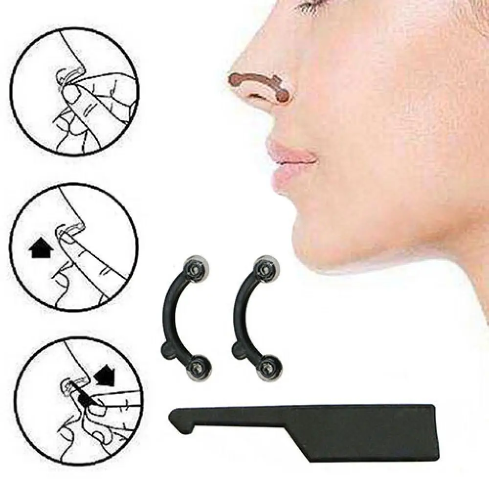 

New 1 Set Nose Up Lifting Shaping Clip Clipper Shaper Beauty Tool 3 Sizes No Pain