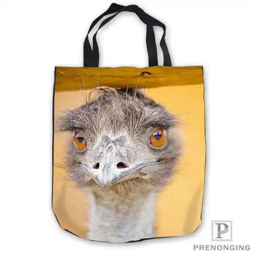 Пользовательские холст emu_bird_ostrich_animalsTote ручные сумки сумка для покупок