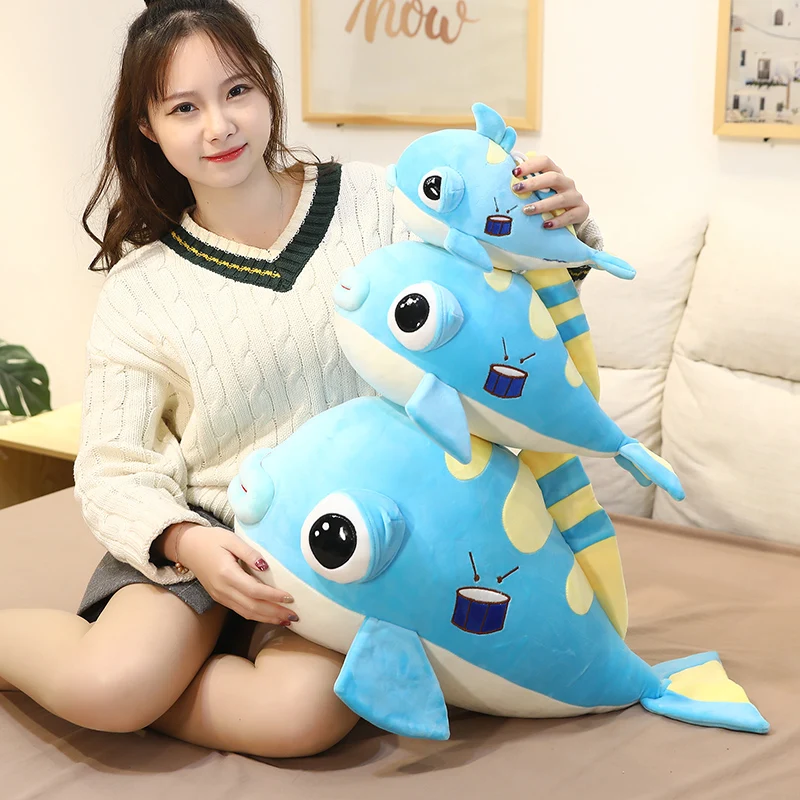 

Kawaii Plush Fish Toys For Children Soft Stuffed Animals Cute fish Doll For Kids Baby Boys Girls Birthday Gifts clownfish Toys