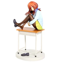 quintessential quintuplets figures miku nakano the 3rd girl on desk pvc anime action figure sexy beauty collection model toys