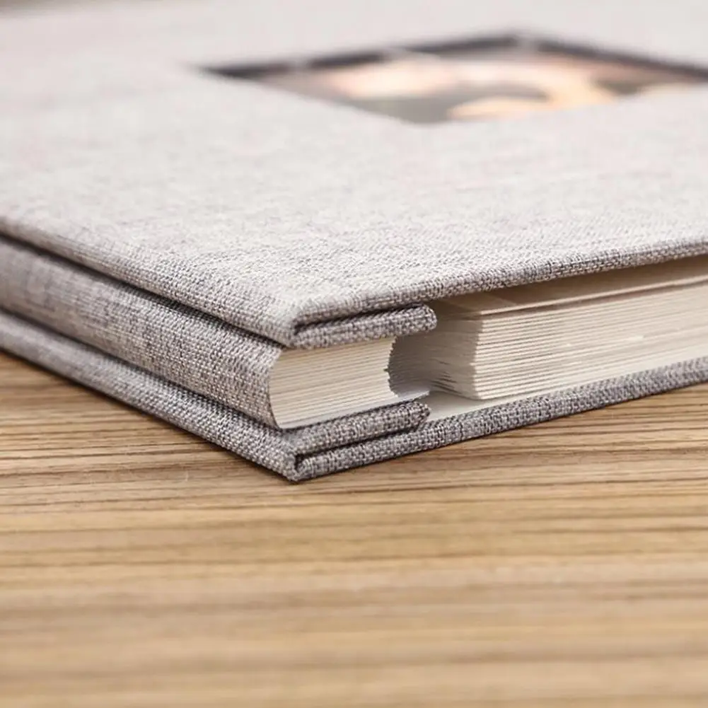 TWISTER.CK Linen Cover Picture Album Self-adhesive Film DIY Handmade Memory Photo Book Home Decor Gift | Дом и сад