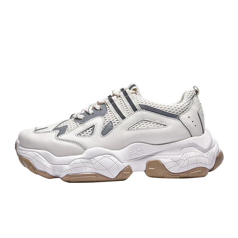 ADISPUTENT Men Chunky Sneakers Platform Thick Sole Casual Vulcanize Shoes Web Celebrity Dad Female Fashion Sneakers Designer