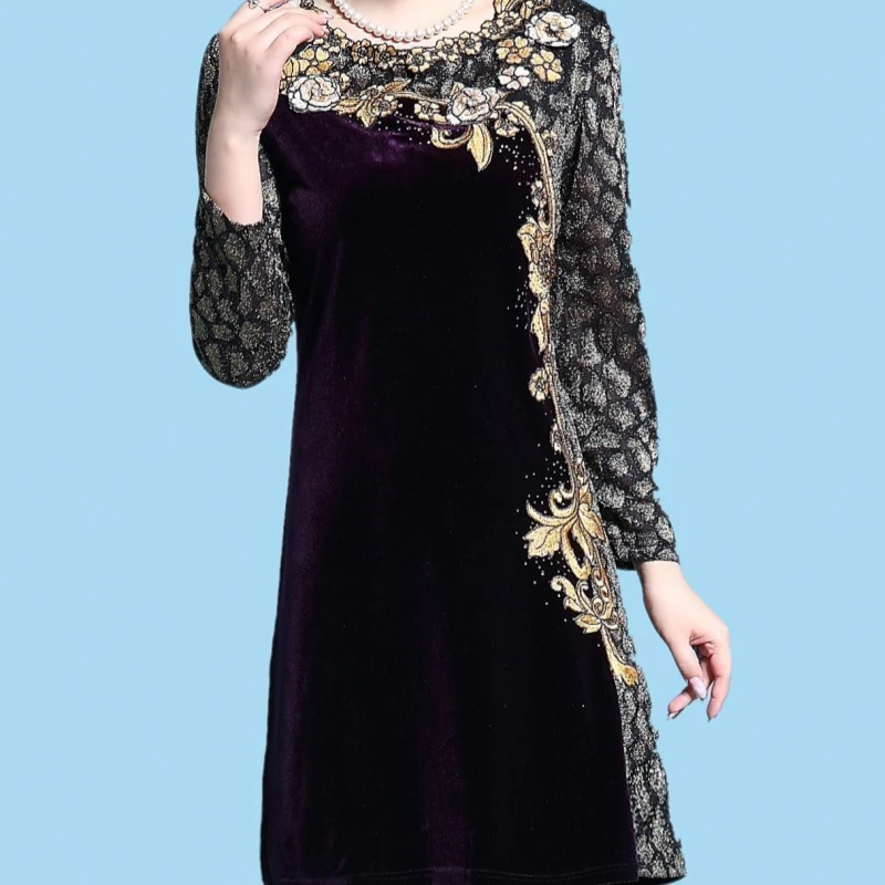 Женское винтажное мини платье с вышивкой облегающее вечернее большого размера