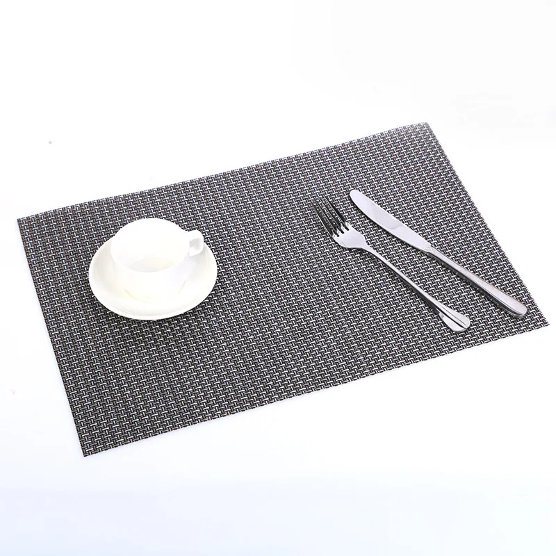 Table Placemat PVC Non-Slip Rectangle Coffee Cup Pad Heat Insulation Mat Kitchen Accessories | Дом и сад