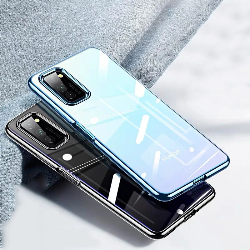 Чехол для Huawei Honor View 30 Pro с лазерным покрытием роскошный мягкий прозрачный чехол