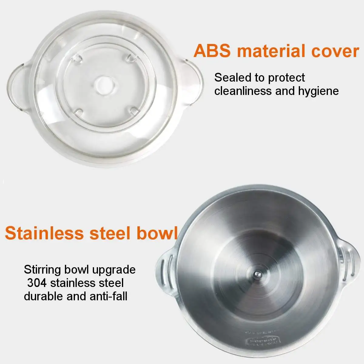 

3L 500W HIGH LOW 2 Speeds Stainless Steel Food Chopper Meat Grinder Automatic Mincer Food Processor 220V