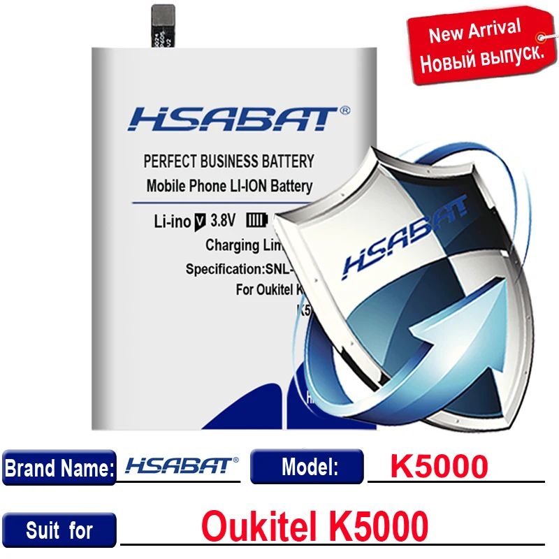 Аккумулятор HSABAT 5500 мАч для Oukitel K5000 100% оригинал | Мобильные телефоны и аксессуары