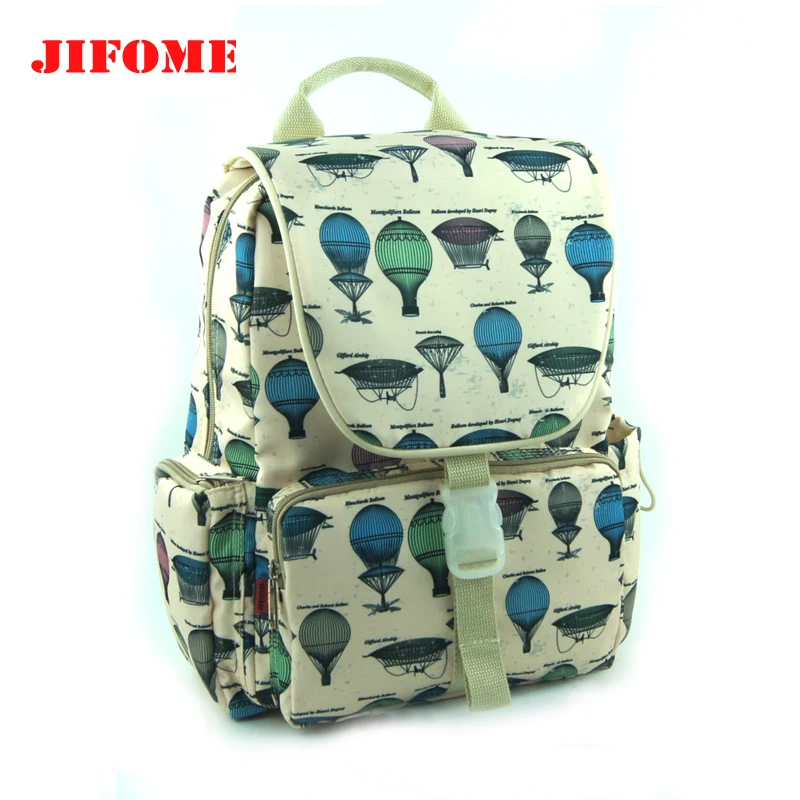 JIFOME Nylon Kids Travel Bag Children School Bag 3-6 Years Kindergarten Student Backpack Double Shoulder Bag Mochila
