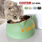 Персонализированная миска для кошек 304 кормушка для собак из нержавеющей стали миска для воды миска для еды индивидуальные принадлежности для кормления домашних животных Бесплатная печать