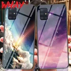 Чехол для Samsung Galaxy A71 A51 A31 A81 A40 A60 A70 A80 A90 A9 A9S A8 A7 2018 A70S роскошный стеклянный чехол бампер чехол для телефона чехол для мобильного телефона