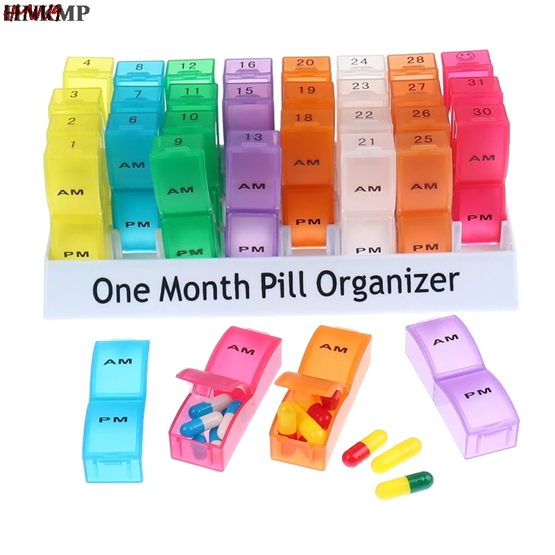 

32 слотов для карт на коробка-органайзер для таблеток медицинские контейнеры для хранения чехол для путешествий Ежедневно Таблетки коробка ...