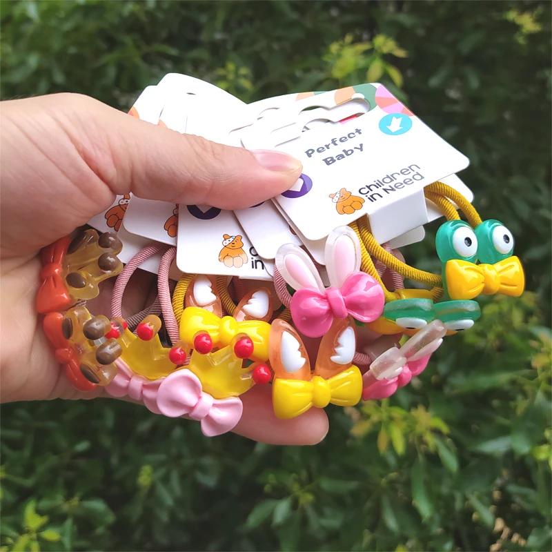 

2PCS New Cartoon Cute Giraffe Ears Princess Headwear Kids Elastic Hair Bands Children Ropes Girls Accessories Baby Headdress