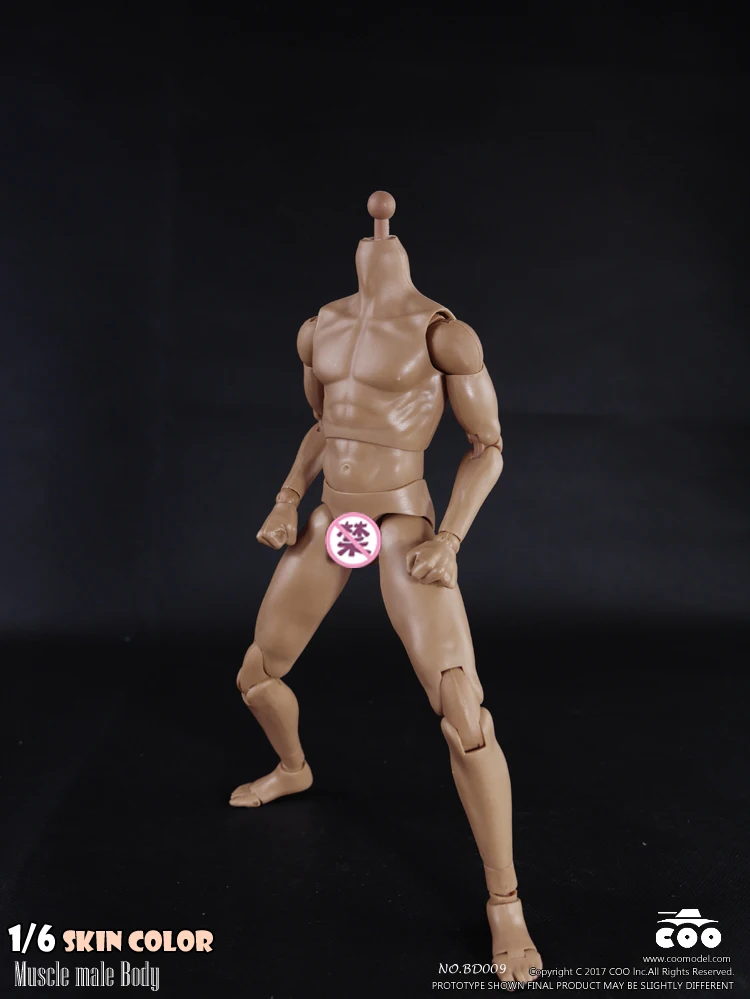 BD001 BD003 1/6 Scale Male Standard Muscle Body Figure Narrow / Wide Shoulders High Figure Model for 12'' DIY Action Figure doll images - 6