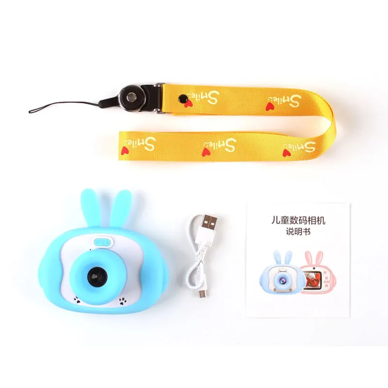 Лучший подарок для детей перезаряжаемая мультяшная цифровая камера 1080 Детская