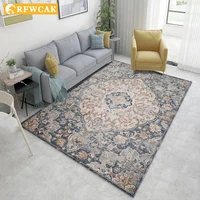 nordic ethnic style highly printed and dyed living room carpet european and american bedroom coffee table non slip floor mat