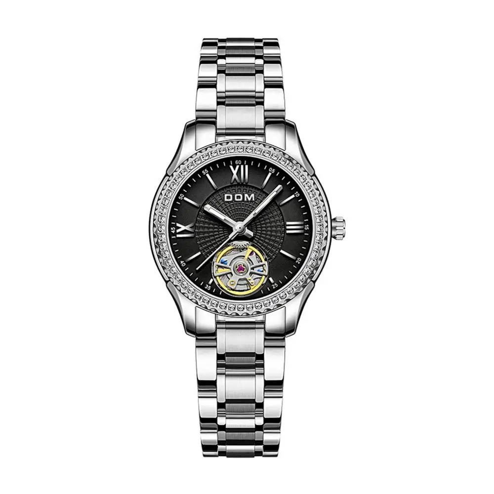 

DOM Automatic mechanical watch couple watch waterproof sport stainless steel women's watch luminous men's watch business