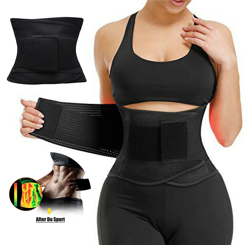 

Women Sport Waist Trainer Girdle Belt Slimming Body Shaper Cincher Trainer Tummy Corset Belt Training Weight Loss Workout Strap