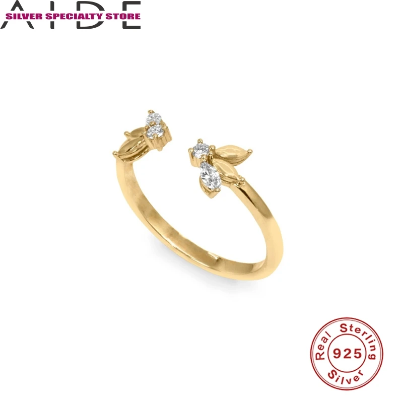 

AIDE пчела кольцо с бриллиантом 100% 925 стерлингового серебра Anillos золотые кольца для женщин Роскошные ювелирные украшения свадебные кольца юве...