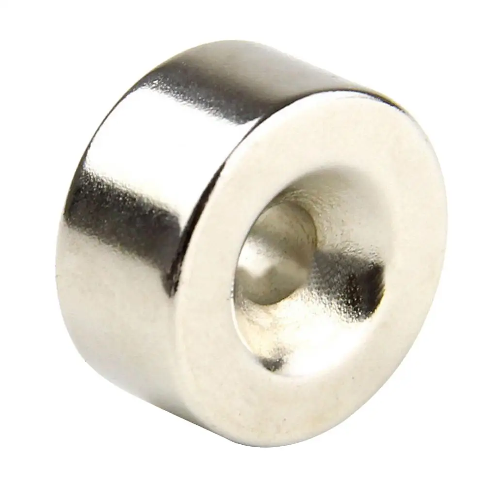 20mm x 10mm Ring Magnet Neodymium Rare Earth N35 Strong Round Disc Hole 6mm | Magnetic Materials