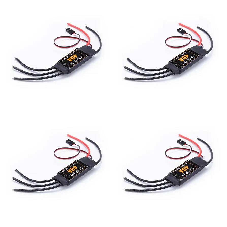 4 шт./лот бесщеточный 40A ESC контроллер скорости 2 4S с 5V 3A UBEC для RC FPV квадрокоптера