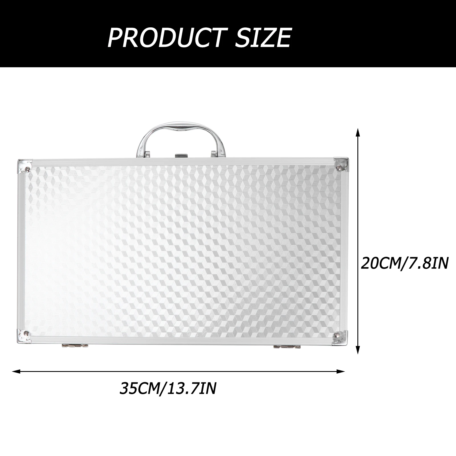 

1Pc Sturdy Practical Durable Sound Cards Box Aluminum Hand Box Carrying Container