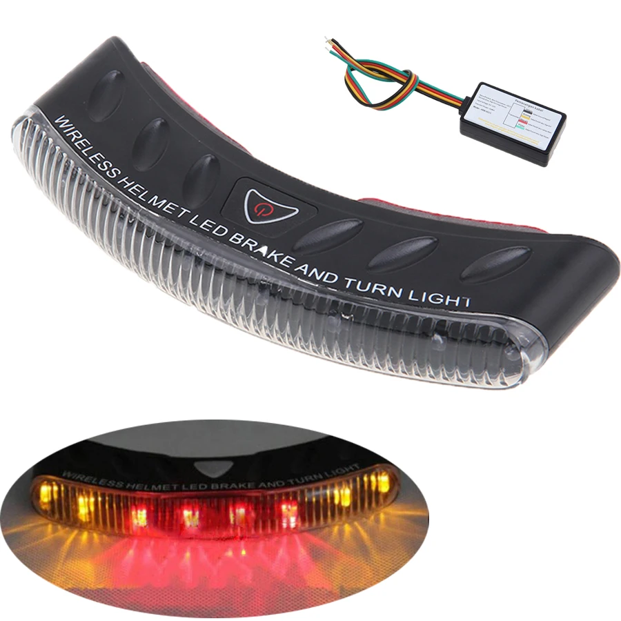 POSSBAY 1 комплект беспроводные мотоциклетные шлемы 8 светодиодов индикатор