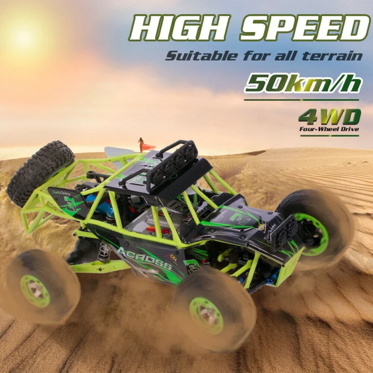 WLtoys 12428 RC автомобиль 4WD 1/12 2 4G 50 км/ч высокоскоростной монстр-автомобиль багги с