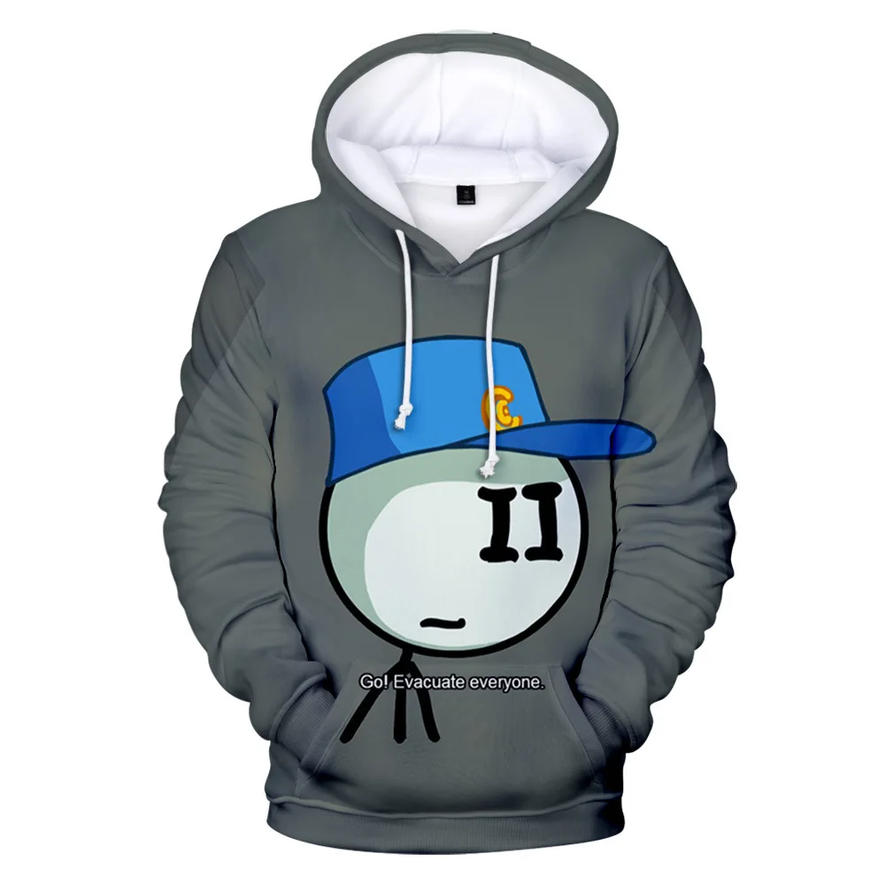 

Children's Hoodies Popular Sweatshirt Men/Women 3D Hoodies Kids The Henry Stickmin Collection Pullovers Streetwear Outwear TOPS