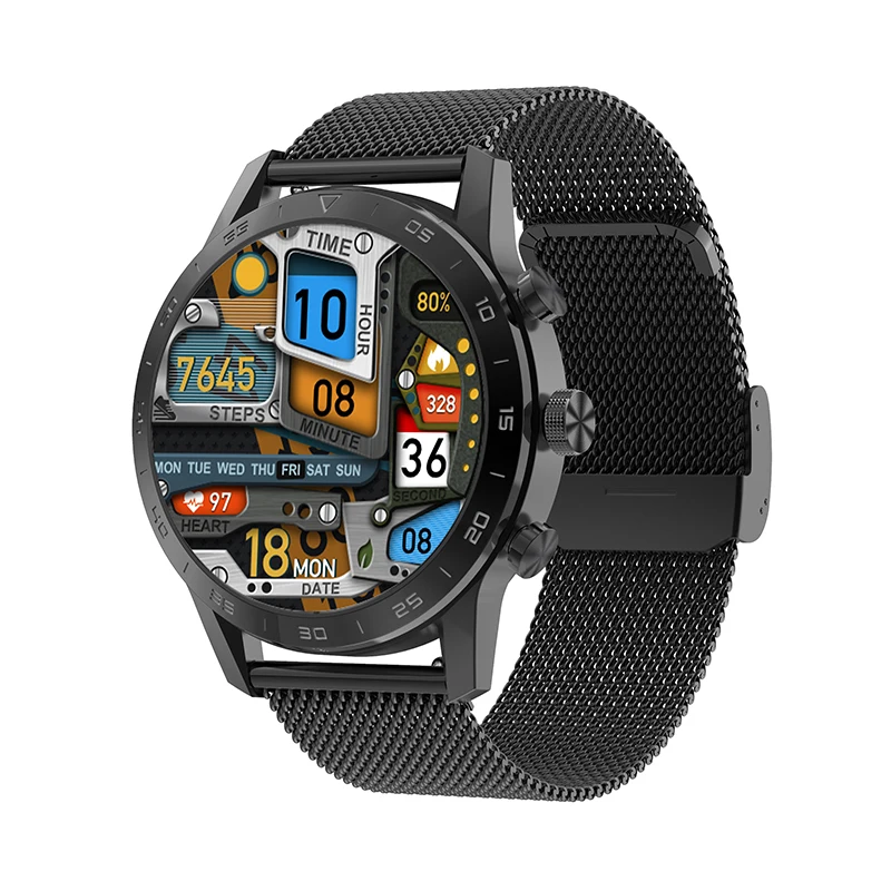 

454*454 HD Screen DT70 Smart Watch Men Phone Call Wireless Charger Rotary Button IP68 Waterproof Music Play ECG Smartwatch