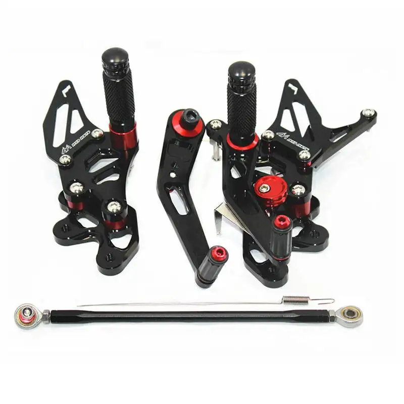 

For Suzuki GSXR 600 2006-2010 07 08 09 CNC Adjustable Footrest Foot Pegs Pedal Mount Bracket Sets Footpeg Rider Rear Rearset