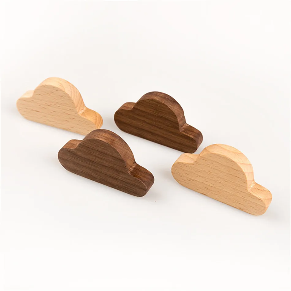 TTLIFE деревянные крючки для ключей в форме облака настенный бук/черный орех