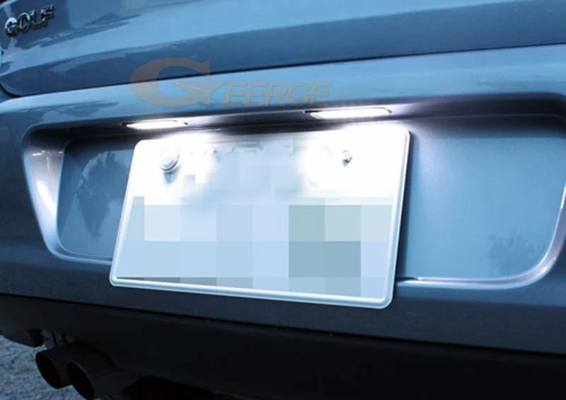 Фото Для Seat Leon Altea Exeo Ibiza Toledo SKODA Superb B6 3T без ошибок ультра яркая светодиодная лампа освещения номерного знака №4