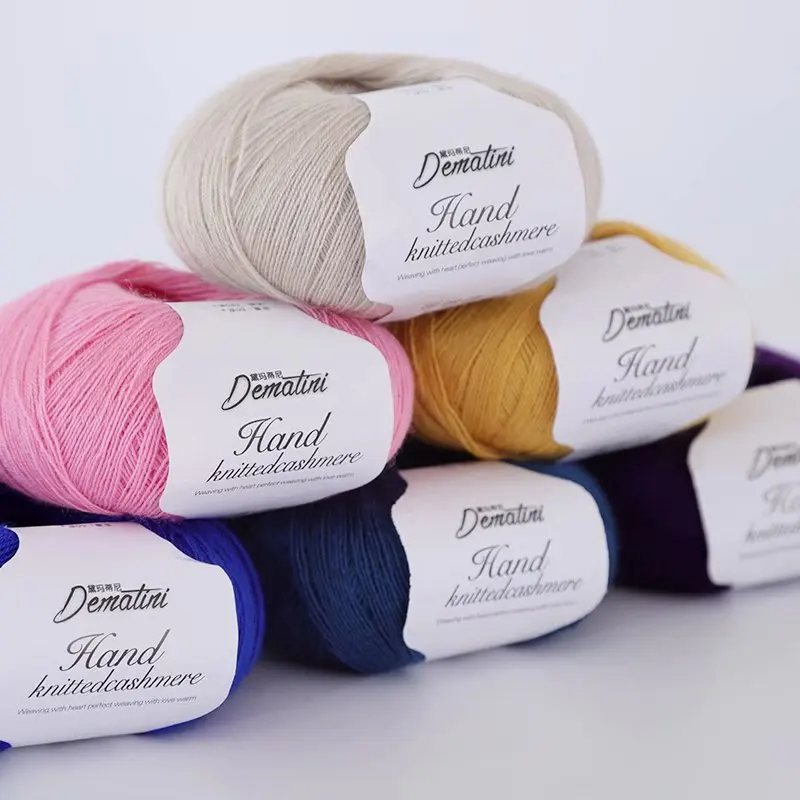 

5 PCs Hand-Knitted Cashmere Scarf Baby Hand-Knitted Cashmere