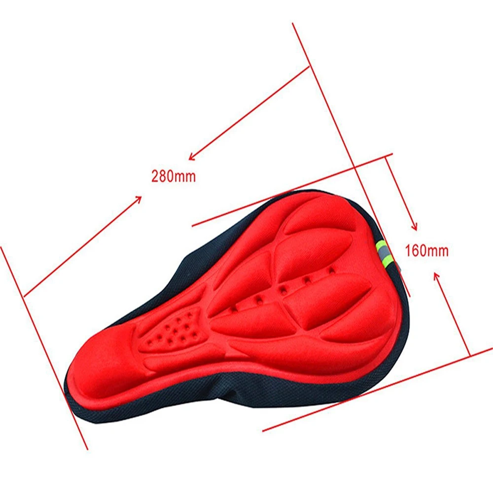 

4 Colors MTB Mountain Bike Outdoor Cycling Thickened Extra Comfort Soft Silicone 3D Gel Pad Cushion Cover Bicycle Saddle Seat