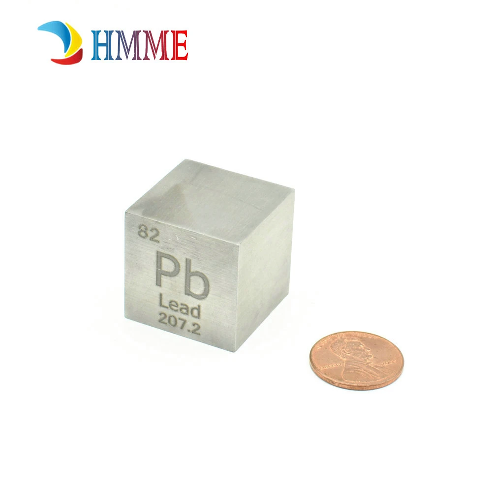 Свинцовый куб высокой чистоты 10x10x10 мм/1 дюйм плюмбус Pb тяжелый металлический