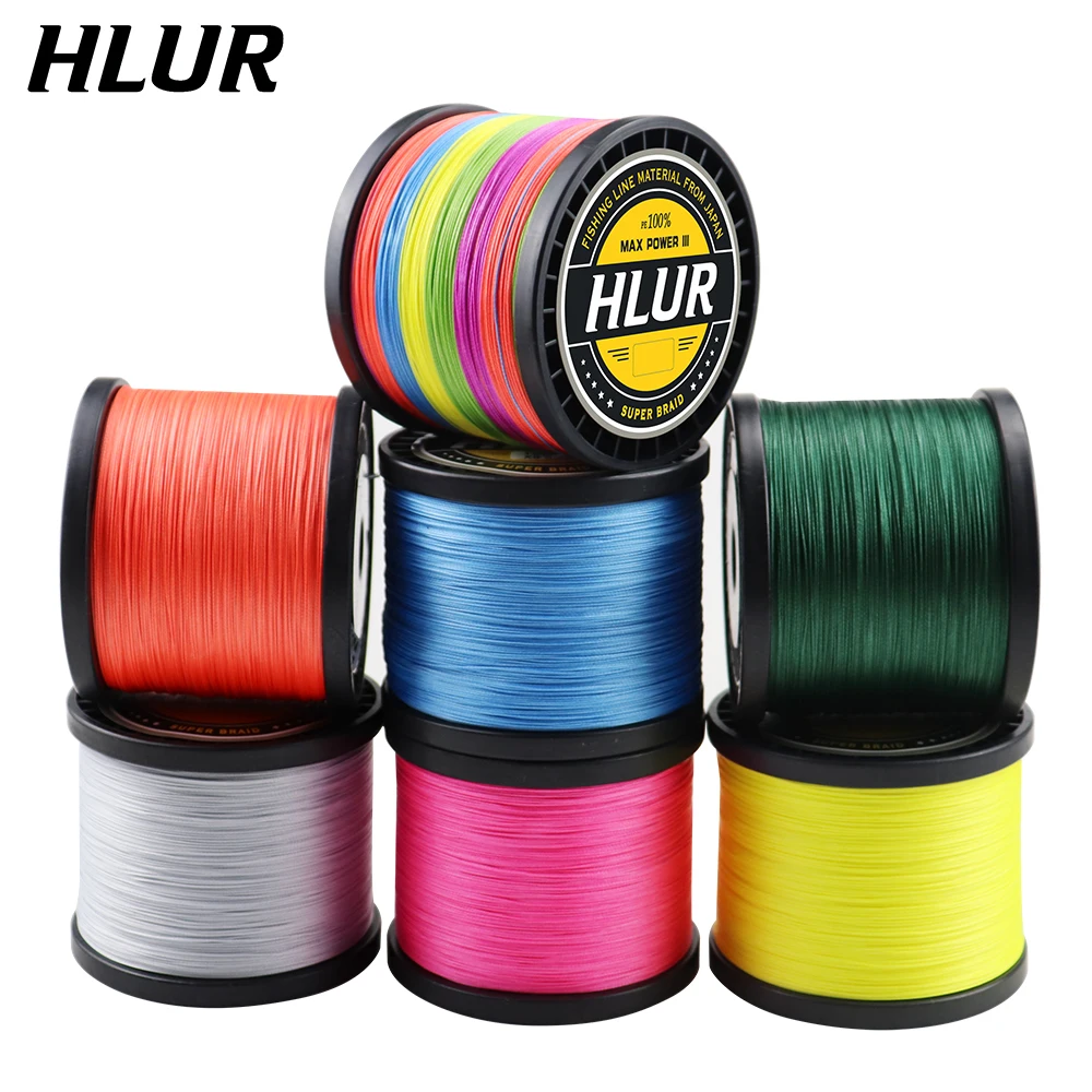 

HLUR New Braided Fishing Line Multifilament 8 Stands 300M 500M 1000M 100% Pe Sea Carp Wire Accessories