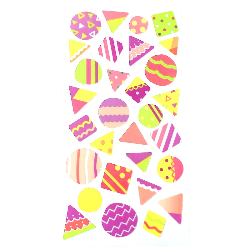 

Colorful Shapes Decorative Planner Sticker For Scrapbooking Diary
