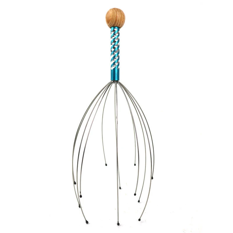 

1PC Octopus Head Massager Relieves Headaches Neck Pressure Release Relaxation Massage Claw Head Body Metal Equipment