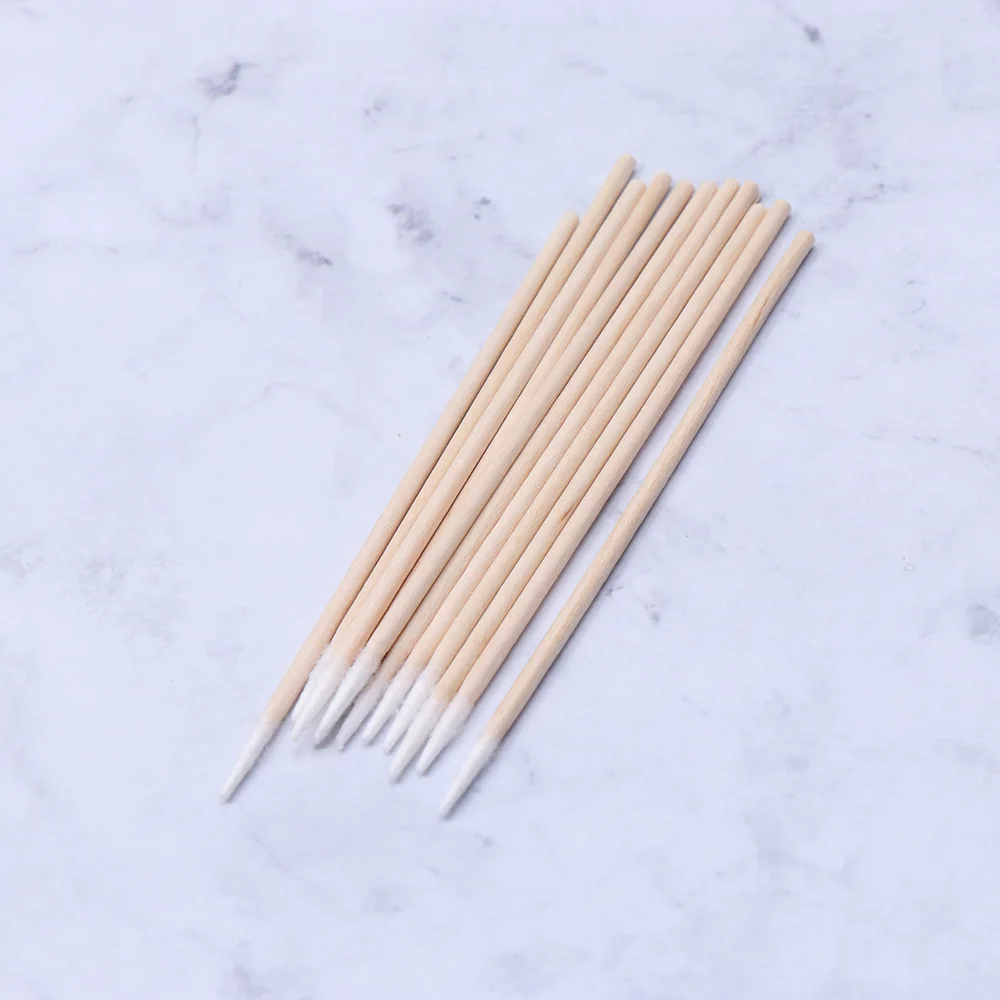 

200PCS Disposable Cotton Swabs Single Pointed Head Wooden Cotton Swab Makeup Stick For Cleaning Cosmetic(7cm/10cm Each 1 Pack)