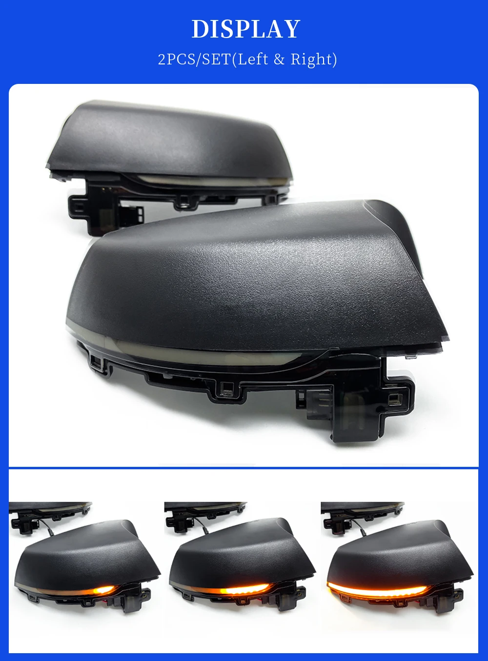 Для Volkswagen VW POLO MK5 6R 6C 2009-2013 Динамический светодиодный светильник сигнала поворота боковое крыло зеркало индикатор мигалка