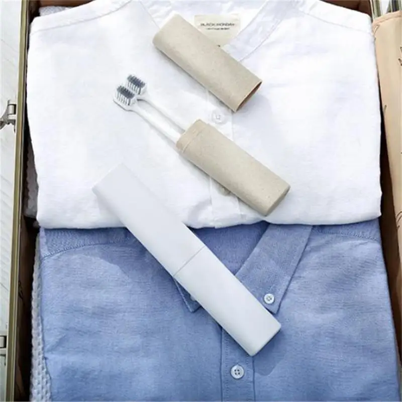 VIERUODIS портативная коробка для хранения зубных щеток, пластиковая коробка для путешествий, аксессуары для деловой поездки, трубка для зубной щетки, Отделочный Инструмент для ванной комнаты
