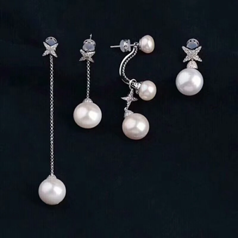 

Женские серьги-подвески из серебра 925 пробы, с фианитом