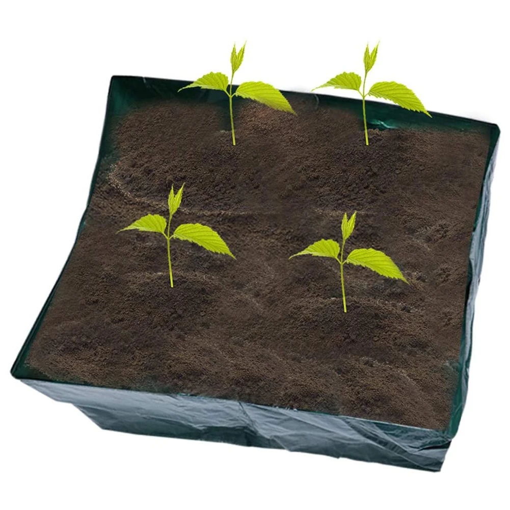 

Grow Bed Large Planting Bag Raised Planter Container Square Divided Garden Bed 6 Grids For Multi Vegetables Flowers Garden