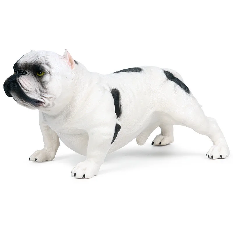

8" Simulation Active Dog Statue Bully Large Dogs Decoration Holiday Gift PVC Action Figure Collectible Model Toy 20CM L21