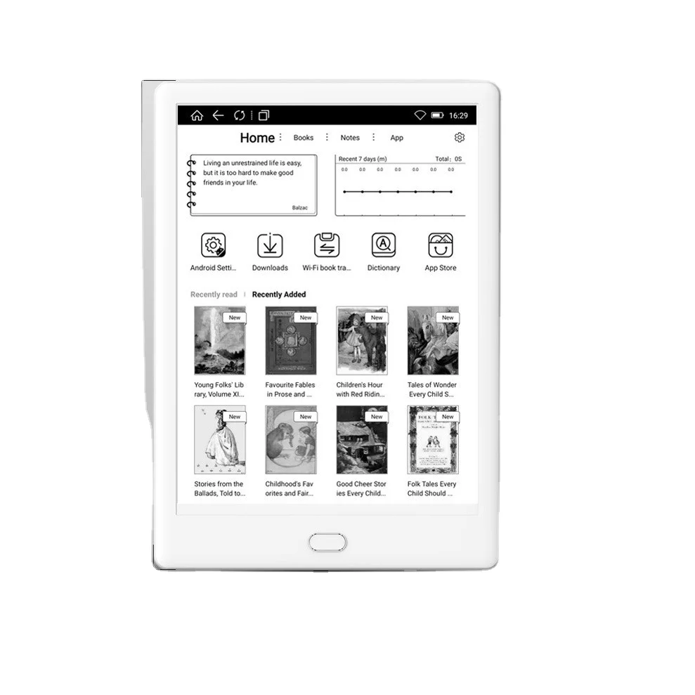 

Электронная книга, 7,8 дюйма, с сенсорным экраном
