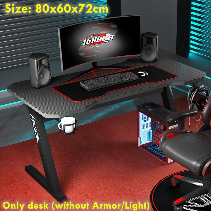 

80x60x72cm Game Table Black Computer Desk Home Desktop Table Office Small Desk Professional Cool Gaming Table Only Desk no Armor
