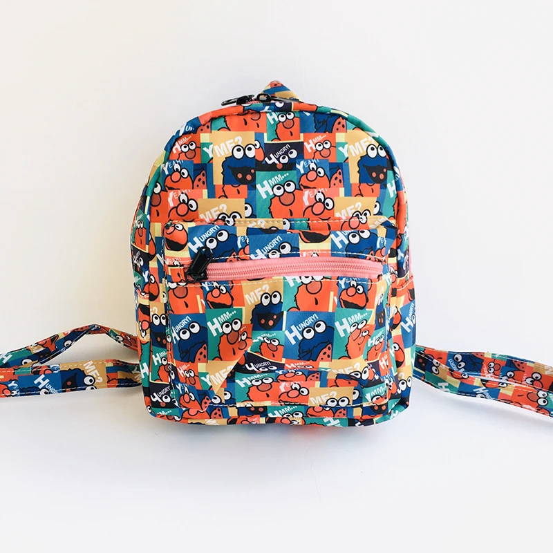 

LISM Sesame Street Fashion Mini Backpacks Rucksacks Cartoon School Backpack Casual student Bags travel Knapsack Unisex