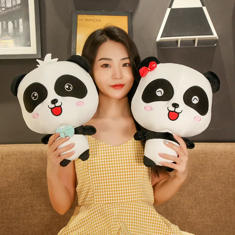 35 см милые пары панда плюшевые игрушки хобби мультфильм животных мягкие куклы