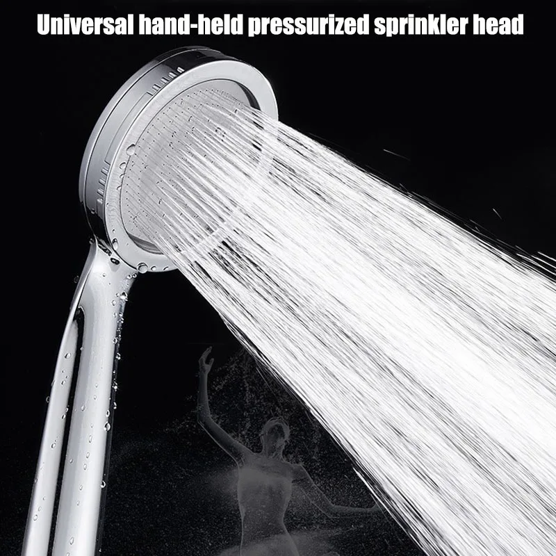 

1Pc High Pressure Shower Head ABS Chrome Holder Water Saving Shower head for bathroom Rainfall shower set Bathroom accessories